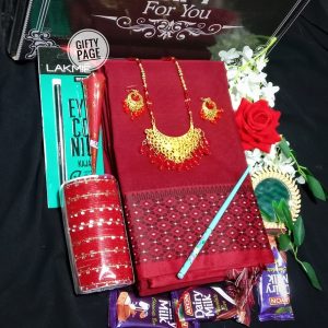 Arong Cotton saree gift set