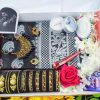 black Lover -gift set for wife - কাতান বেনারশী শাড়ি