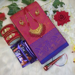 Best katan saree gift package