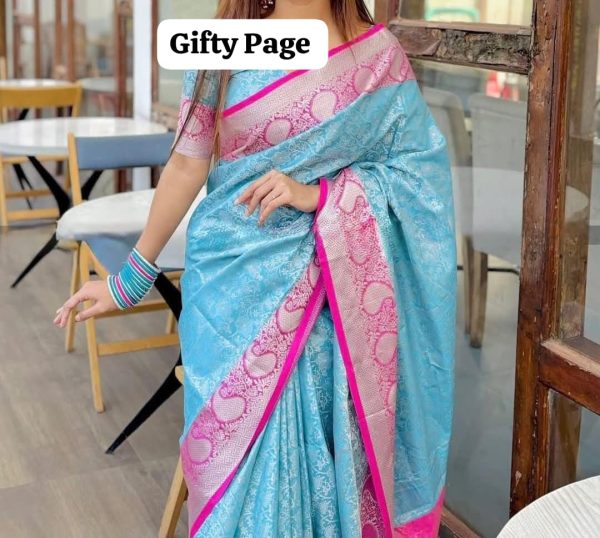 Best gift for wife – কাতান বেনারশী শাড়ি এর কম্বো প্যাকেজ - Image 2