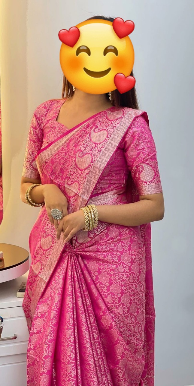 Best gift for wife – কাতান বেনারশী শাড়ি এর কম্বো প্যাকেজ - Image 2